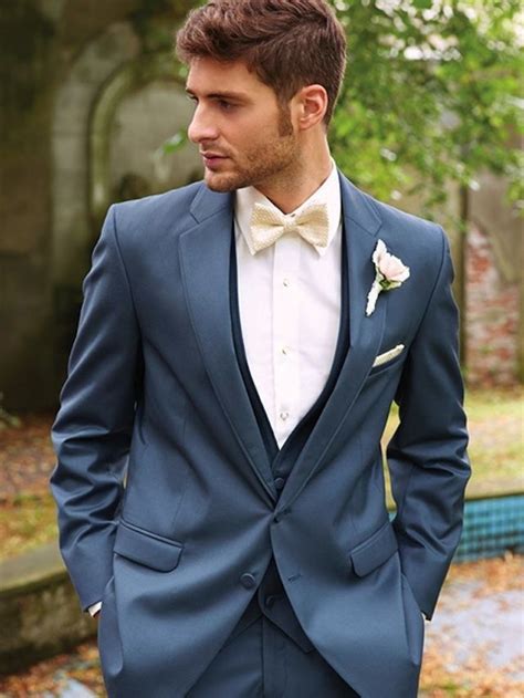 dusty blue tux